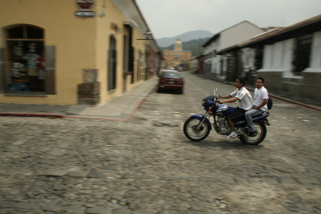 Мотоциклетисти в Гватемала