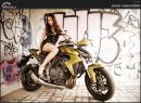 Секси байкърки: Габриела и Honda CB1000R