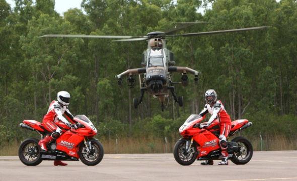 Ducati 1198R и Eurocopter Tiger