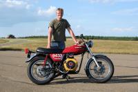 Нов рекорд с мотоциклет на растително масло